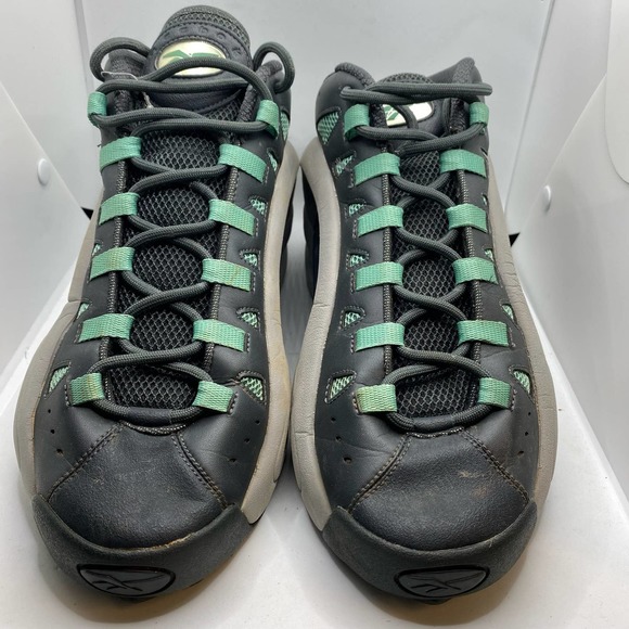 Reebok ES22 Emmitt Smith Rare Retro Gravel Tin Grey/Jadite Teal Hexalite 10.5